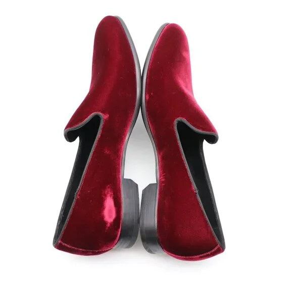 To Boot New York Velvet Burgundy Men's Size 11 Slip On Dress Shoes
